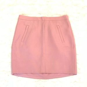 J.Crew solid light pink wool skirt